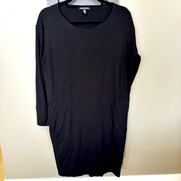 Eileen Fisher Dresses & Skirts - Eileen Fisher Soft Black Tunic Dress - size S
